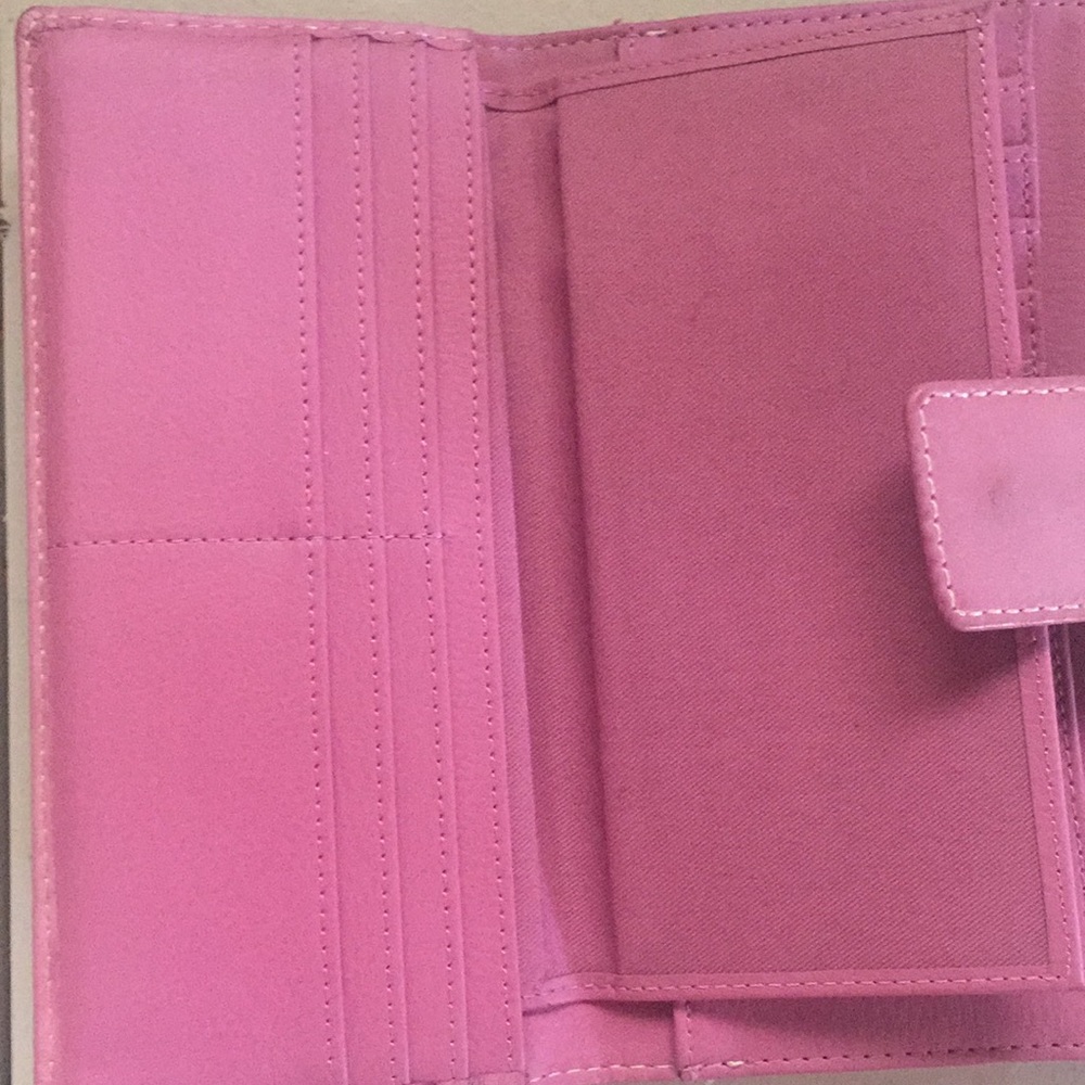 Pink leather wallet - Picture 4 of 4